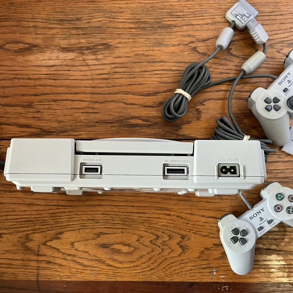 Sony PlayStation PS1 Console Gray Complete SCPH-9001 Controllers Mem Card Cables